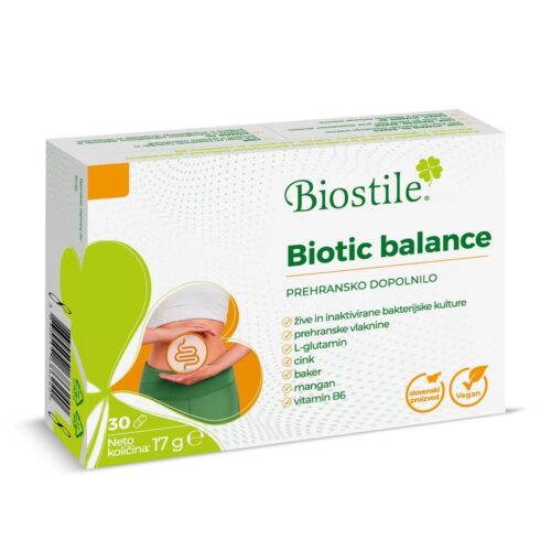 Biostile Biotic Balance – Colture vive e fibre, 30 capsule